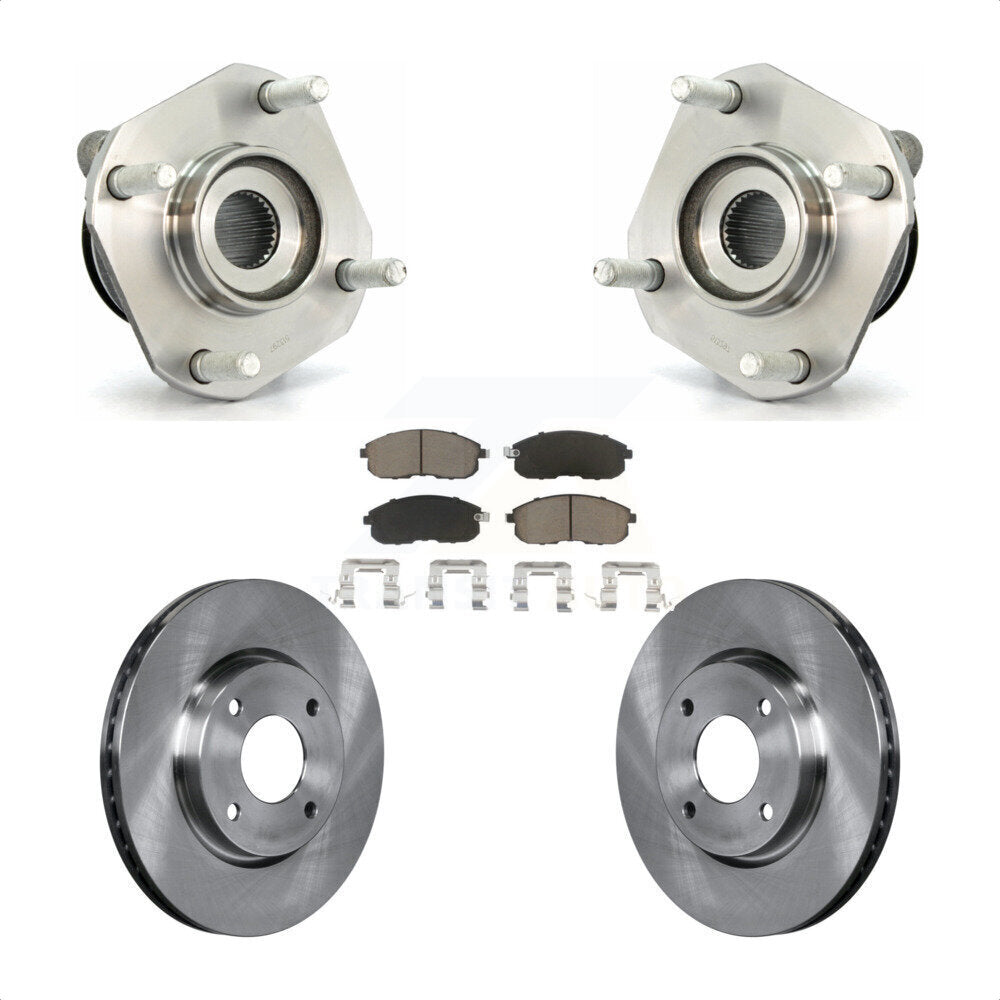 Ensemble de roulements de moyeu avant, Rotors et plaquettes de frein à disque pour Nissan Sentra