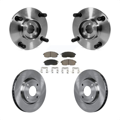 Ensemble de roulements de moyeu avant, Rotors et plaquettes de frein à disque, Kit pour Nissan Versa Cube