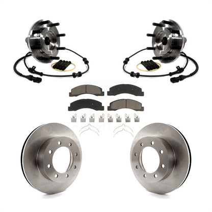 Ensemble de roulement de moyeu avant, Rotor de frein et Kit de plaquettes pour Ford F-250 Super Duty RW