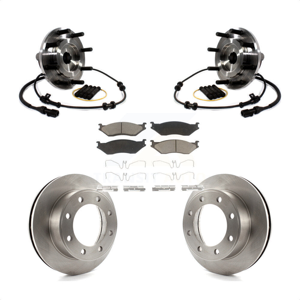 Kit de plaquettes de Rotor de frein à disque, roulement de moyeu avant, pour Ford F-450 Super Duty F-550 4 X