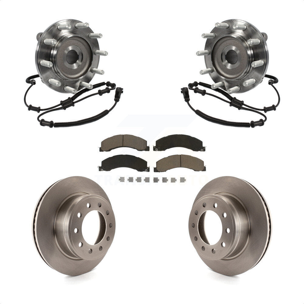 Ensemble de roulement de moyeu avant, Rotor de frein à disque et Kit de plaquettes pour Ram Dodge 4500 550