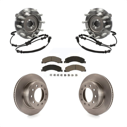 Ensemble de roulement de moyeu avant, Rotor de frein à disque et Kit de plaquettes pour Ram Dodge 4500 550