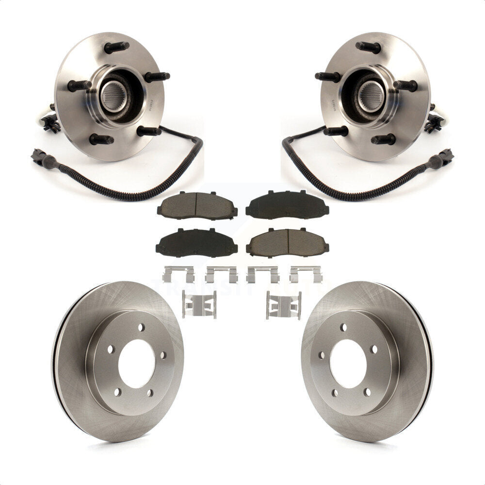 Kit de Rotor et plaquettes de frein à disque, roulement de moyeu avant, pour Ford F-150 4WD avec 4 roues AB