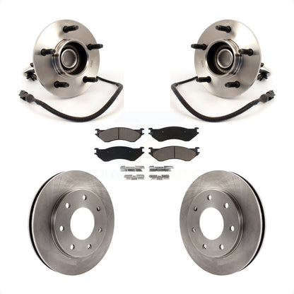 Kit de rotor et de plaquettes de frein avec roulement de moyeu avant pour Ford F-150 4WD 1999 avec 4 roues AB