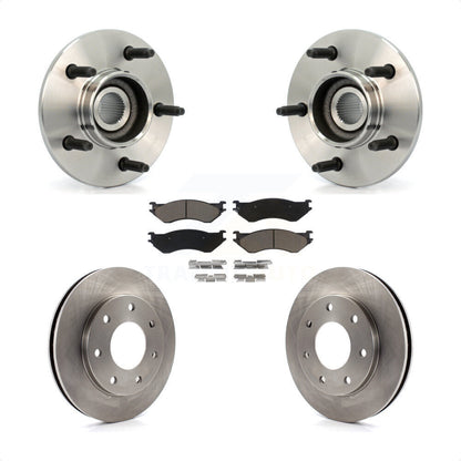 Kit de rotor et de plaquettes de frein avec roulement de moyeu avant pour Ford F-150 4WD 1999 avec 2 roues AB