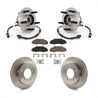 Ensemble de roulement de moyeu avant, Rotor de frein à disque et Kit de plaquettes pour Ford F-150 Heritag