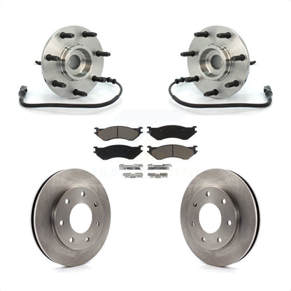 Ensemble de roulement de moyeu avant, Rotor de frein et Kit de plaquettes pour Ford F-150 F-250 Heritag