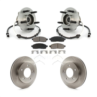 Kit de rotor et de plaquettes de frein avec roulement de moyeu avant, pour Ford F-150 4WD 2004 avec 4 roues AB
