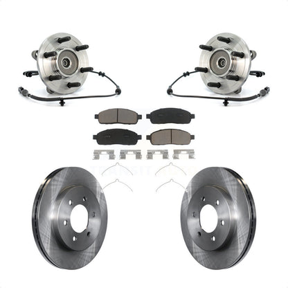 Kit de rotors et plaquettes de frein à disque, ensemble de roulements de moyeu avant, pour Ford F-150 4WD