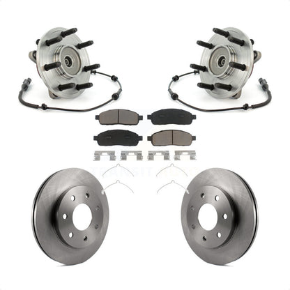 Kit de rotors et plaquettes de frein à disque, ensemble de roulements de moyeu avant, pour Ford F-150 4WD
