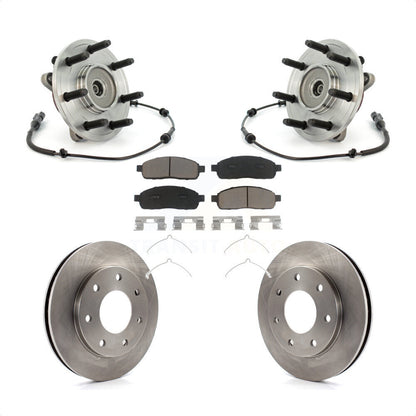 Ensemble de roulement de moyeu avant, Rotor de frein à disque et Kit de plaquettes pour Ford F-150 4W 2004
