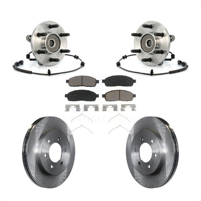 Kit de Rotor et plaquettes de frein à disque, roulement de moyeu avant, pour Ford F-150 Lincoln Mark LT 4W