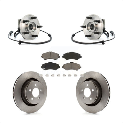 Kit de plaquettes de Rotor de frein à disque, ensemble de roulements de moyeu avant pour Jeep Liberty Dodge Nitr