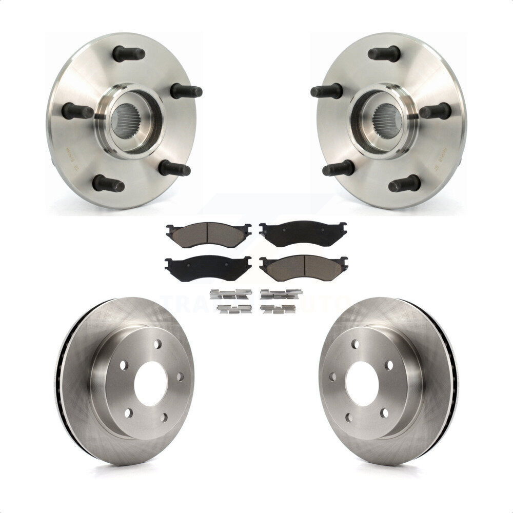 Kit de Rotor et plaquettes de frein, roulement de moyeu avant, pour Dodge Ram 1500 4WD avec 2 roues AB