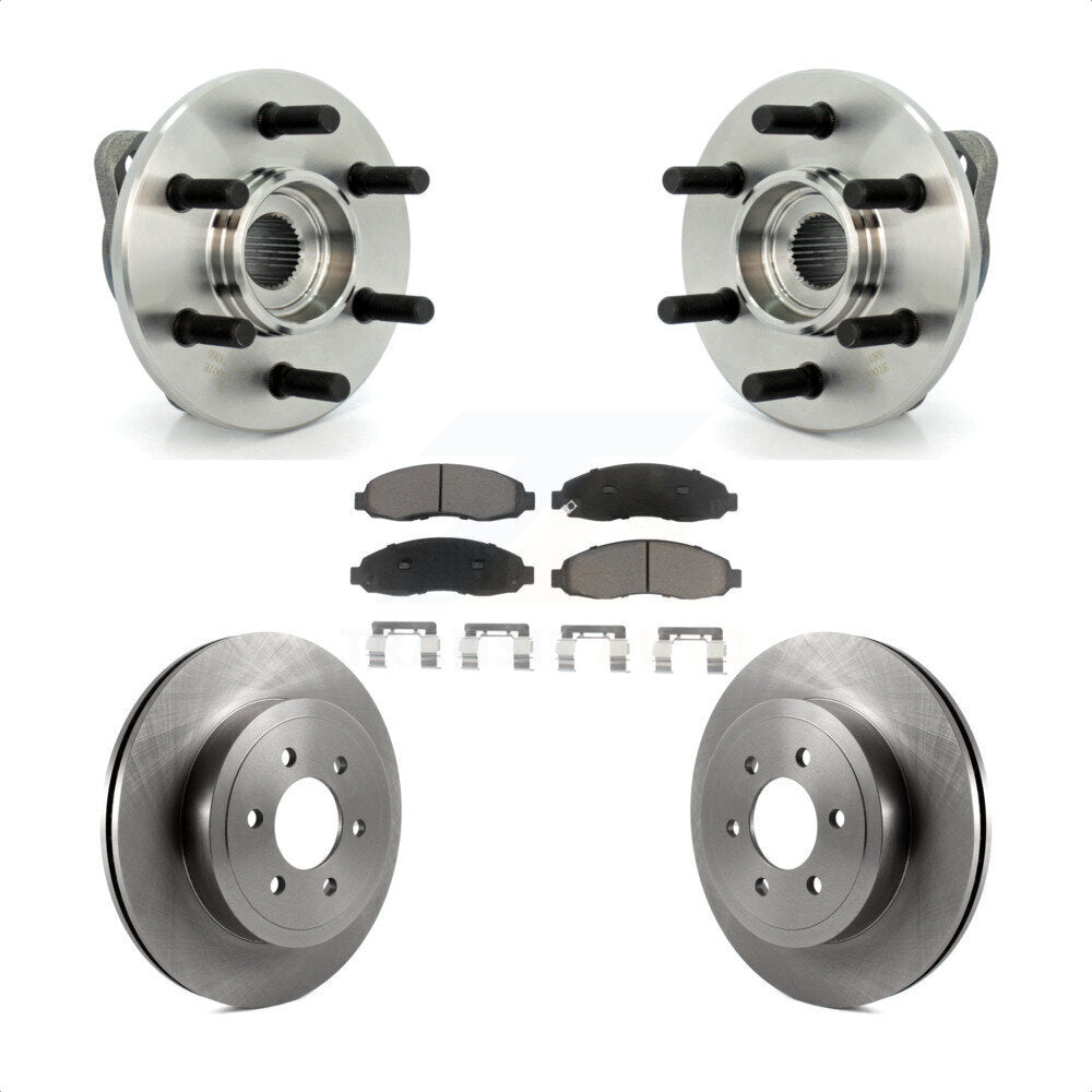 Kit de plaquettes de Rotor de frein à disque, roulement de moyeu avant, pour Dodge Dakota 4WD avec 2 roues AB