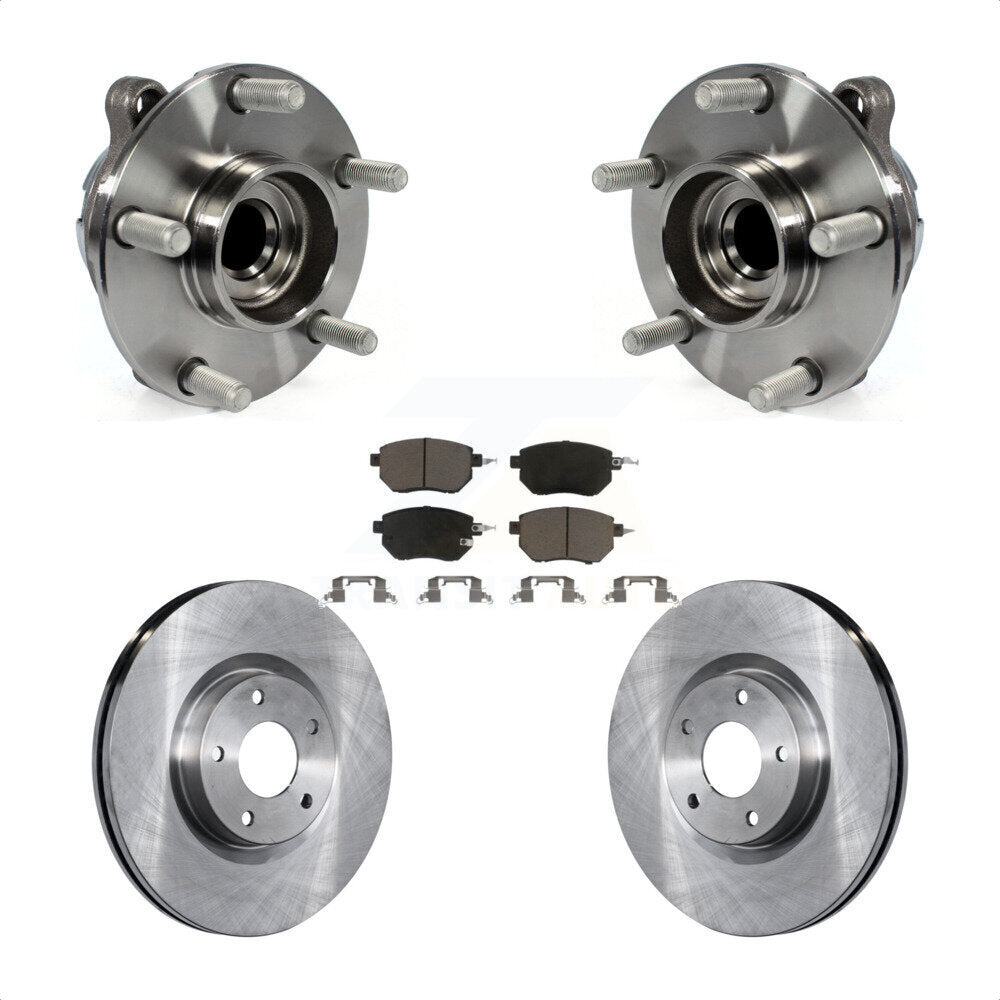 Kit de rotors et plaquettes de frein à disque, ensemble de roulements de moyeu avant pour INFINITI FX35 RWD