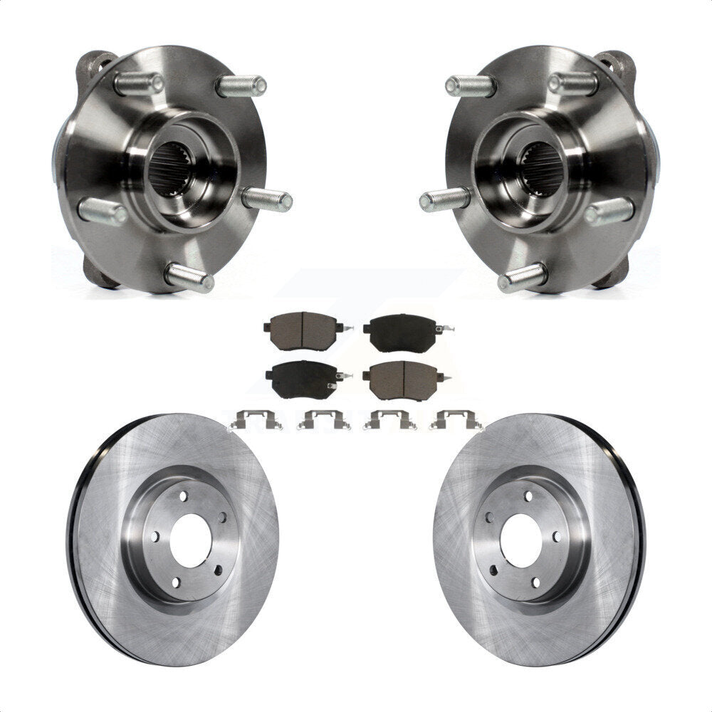 Kit de rotors et plaquettes de frein à disque, ensemble de roulements de moyeu avant pour INFINITI FX35 FX4