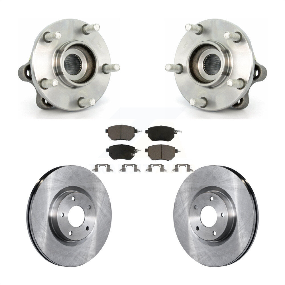 Kit de plaquettes de Rotor de frein à disque, ensemble de roulements de moyeu avant pour Nissan Muran 2003 – 2004
