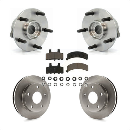 Ensemble de roulements de moyeu avant, Rotors et plaquettes de frein à disque, Kit pour Dodge Ram 1500