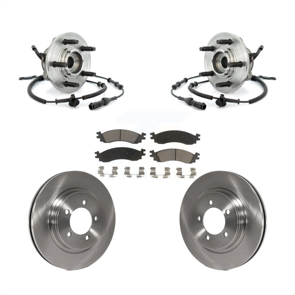 Kit de plaquettes de Rotor de frein à disque, roulement de moyeu avant, pour Ford Explorer Sport Trac Mercur