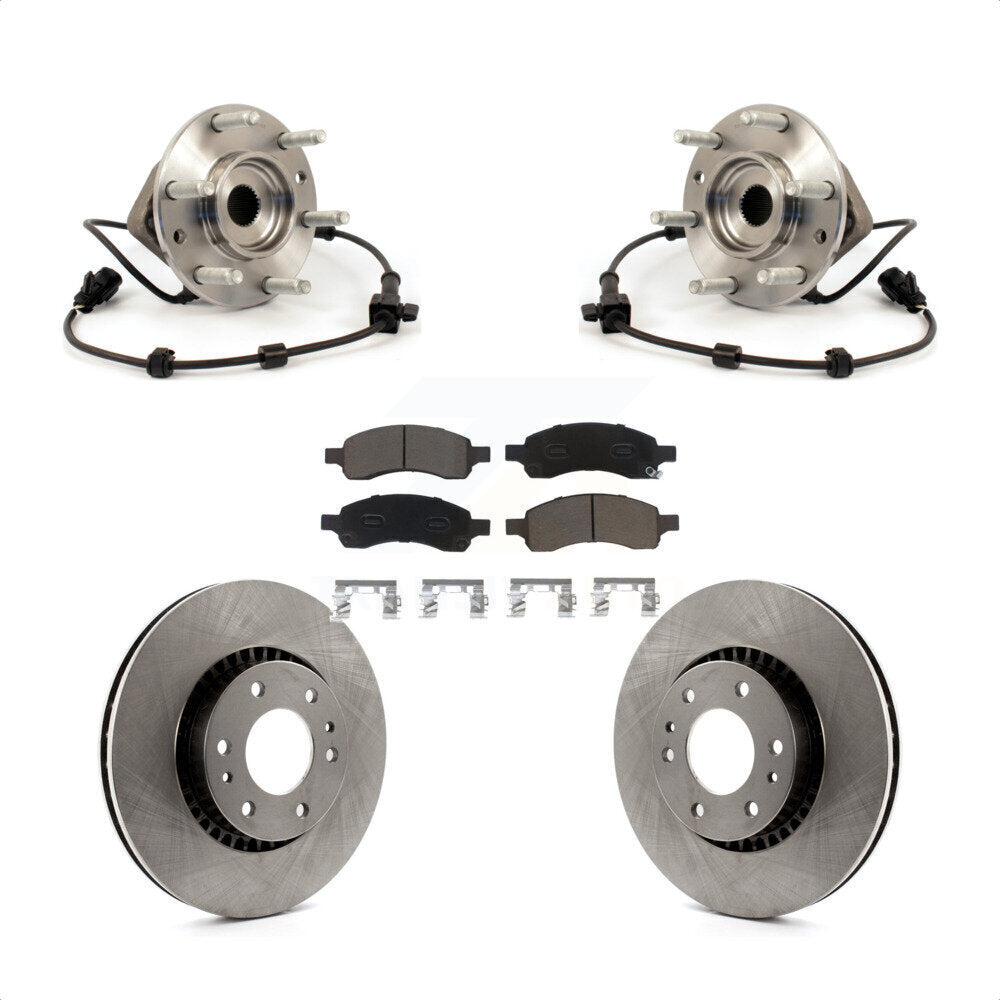 Kit de plaquettes de Rotor de frein, roulement de moyeu avant, pour Chevrolet Trailblazer GMC Envoy XL EX