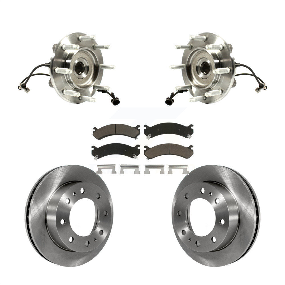 Kit de plaquettes de Rotor de frein, roulement de moyeu avant, pour GMC Chevrolet Sierra 2500 HD Silverad