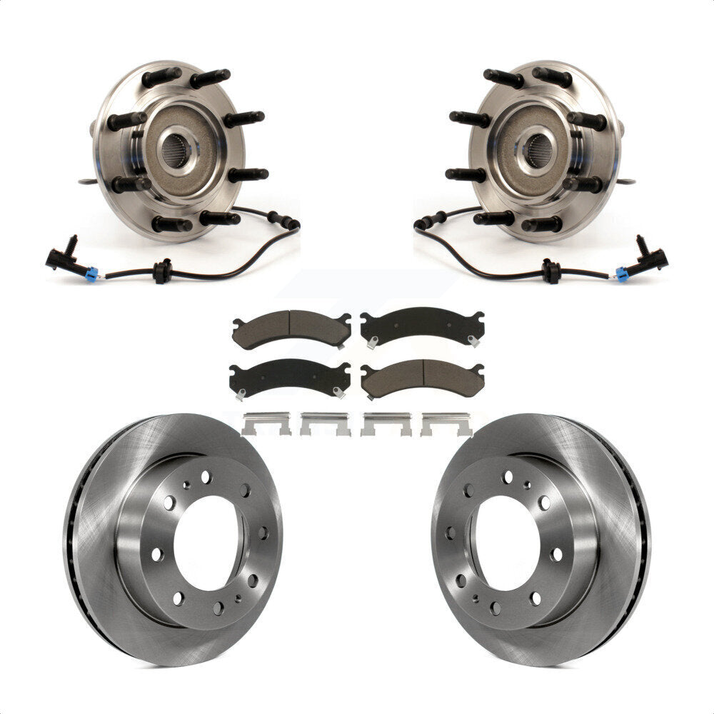 Kit de plaquettes de Rotor de frein, roulement de moyeu avant, pour Chevrolet GMC Sierra 2500 HD Silverad