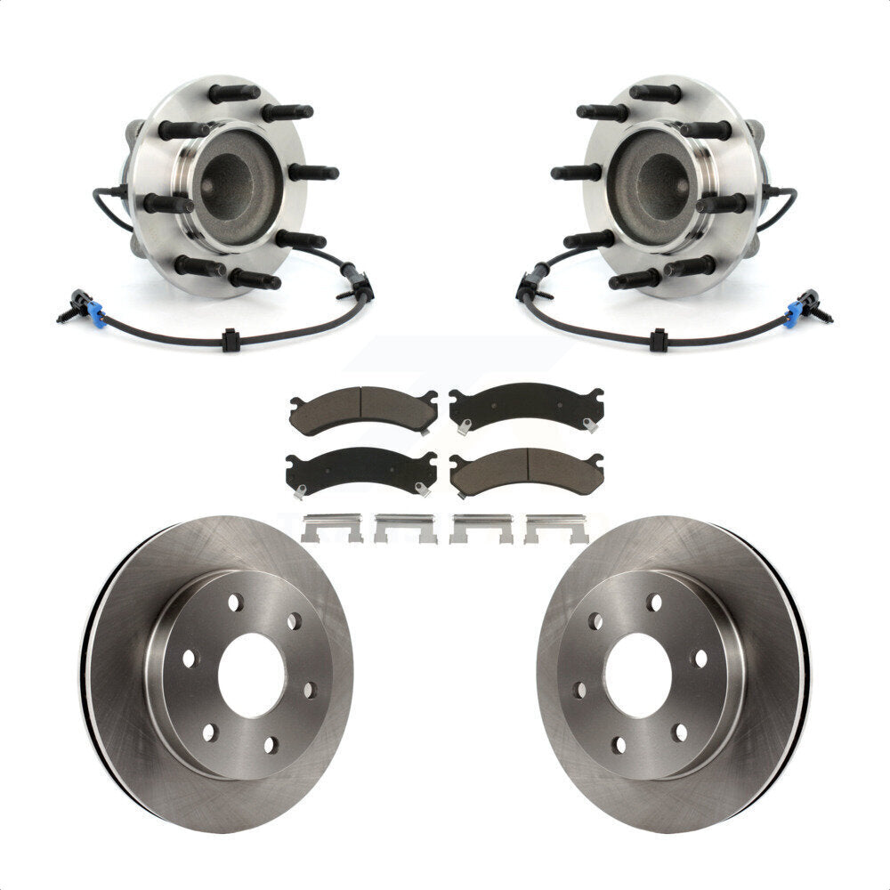 Kit de plaquettes de Rotor de frein, roulement de moyeu avant, pour Chevrolet Express 2006 GMC Savan 2500