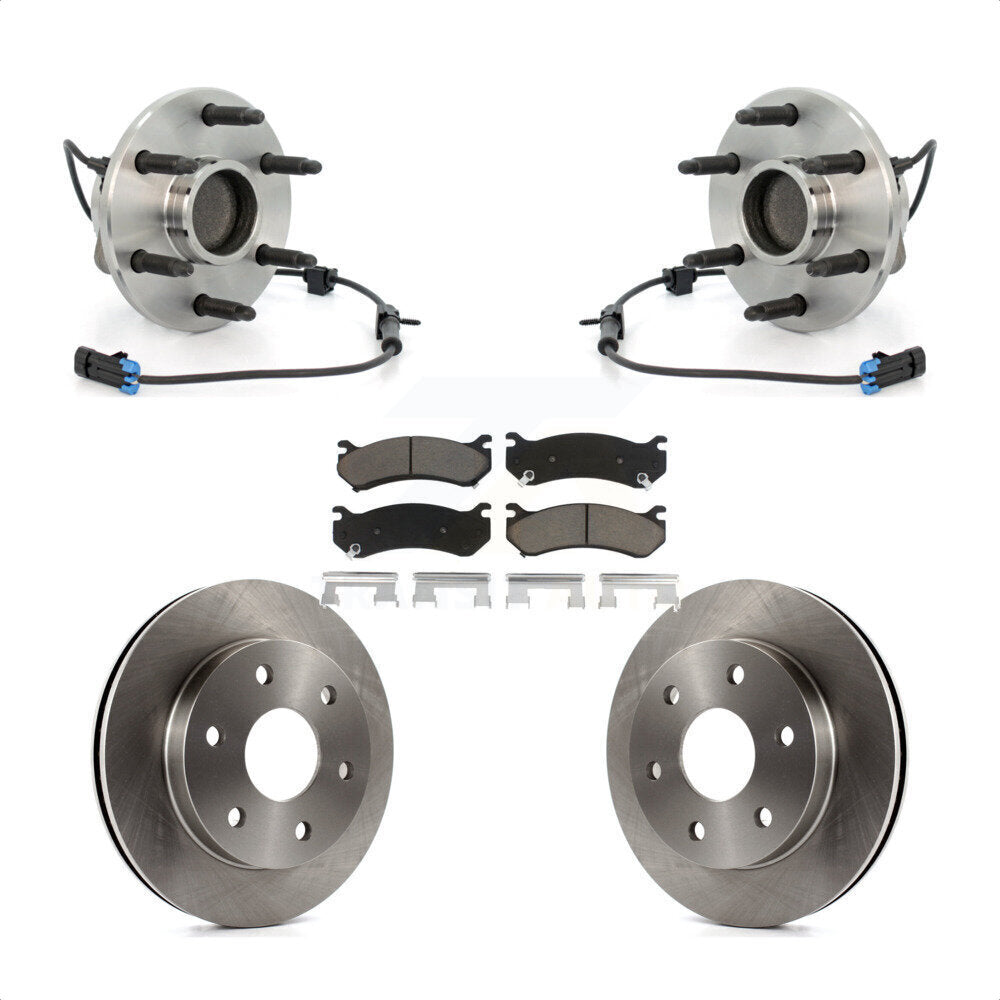 Kit de Rotor et plaquettes de frein à disque, roulement de moyeu avant, pour Chevrolet Astro GMC Safari RW
