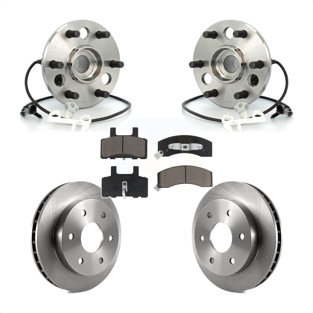 Kit de Rotor et de plaquettes de frein à disque, roulement de moyeu avant, pour Chevrolet GMC Tahoe Yukon K250