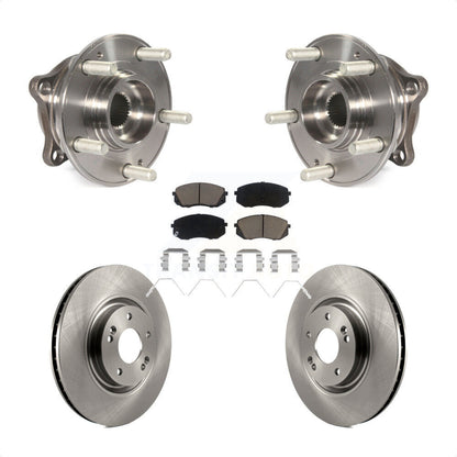 Ensemble de roulement de moyeu avant, Rotor de frein et Kit de plaquettes pour Hyundai Sonata Kia Optim