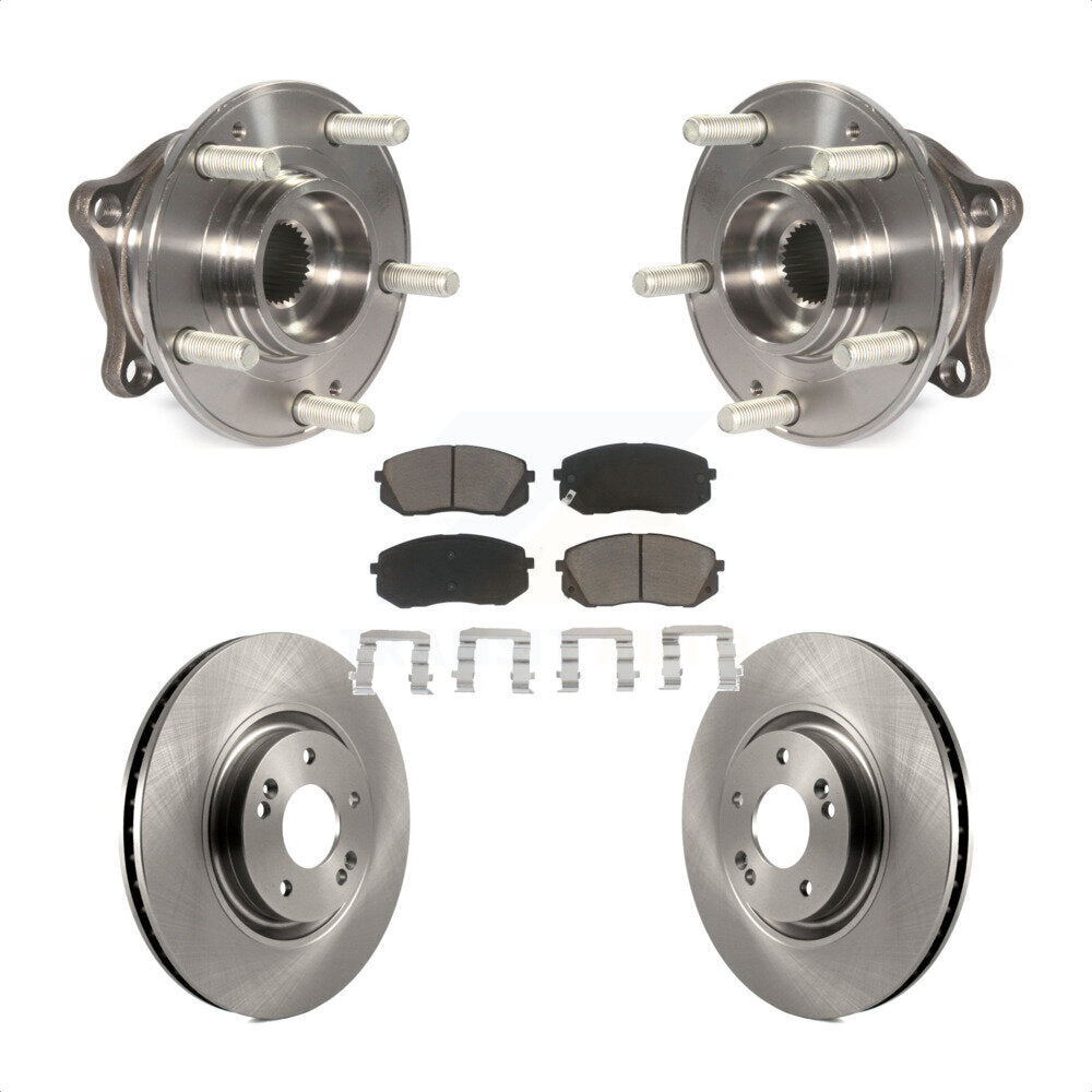 Kit de plaquettes de Rotor de frein à disque, roulement de moyeu avant, pour Hyundai Tucson Sonata Kia Cadenz