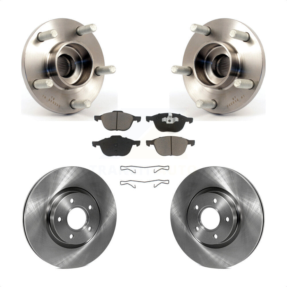 Ensemble de roulement de moyeu avant, Rotor de frein à disque et Kit de plaquettes pour Volvo S40 C30 V50 C7