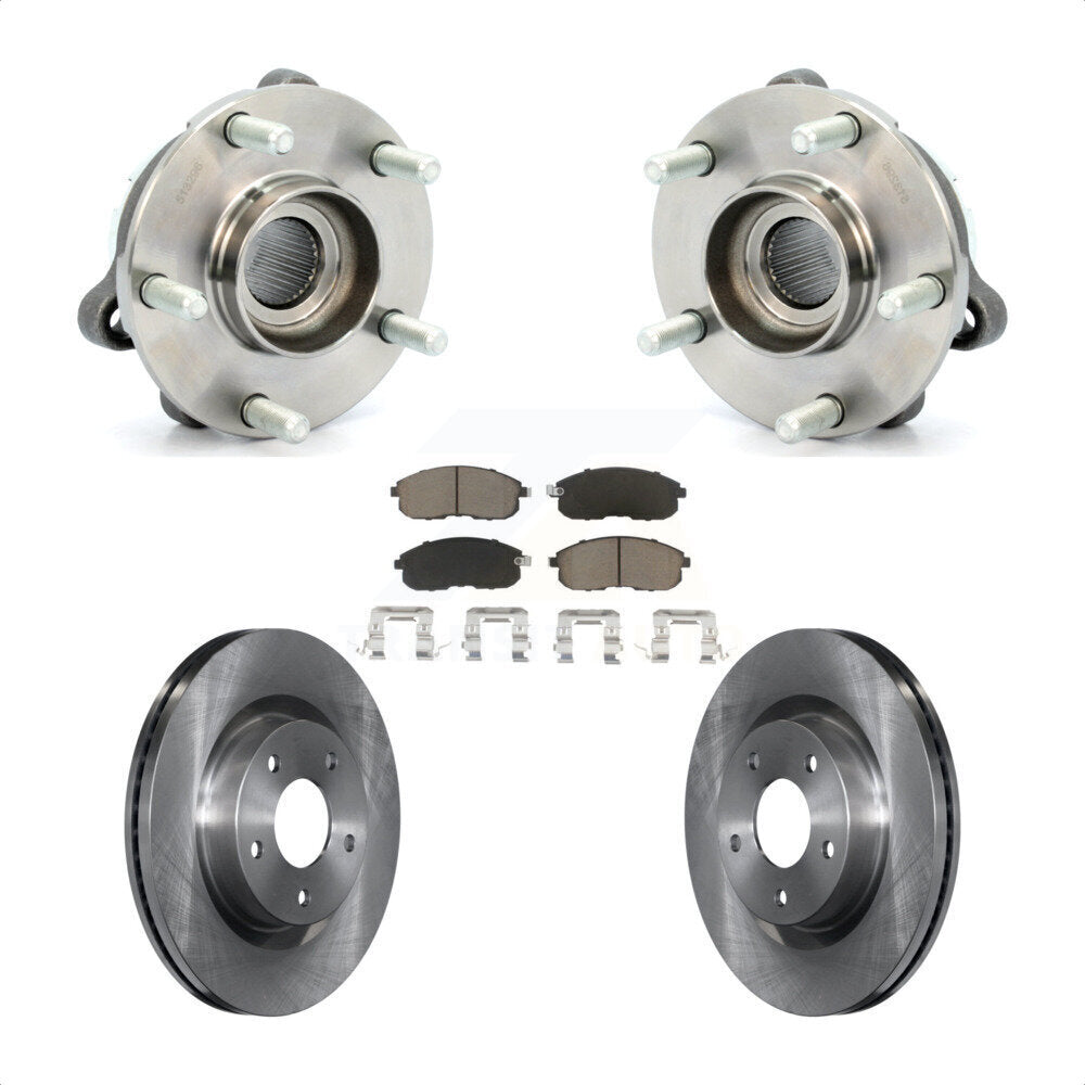Kit de rotors et plaquettes de frein à disque, ensemble de roulements de moyeu avant pour Nissan Altima
