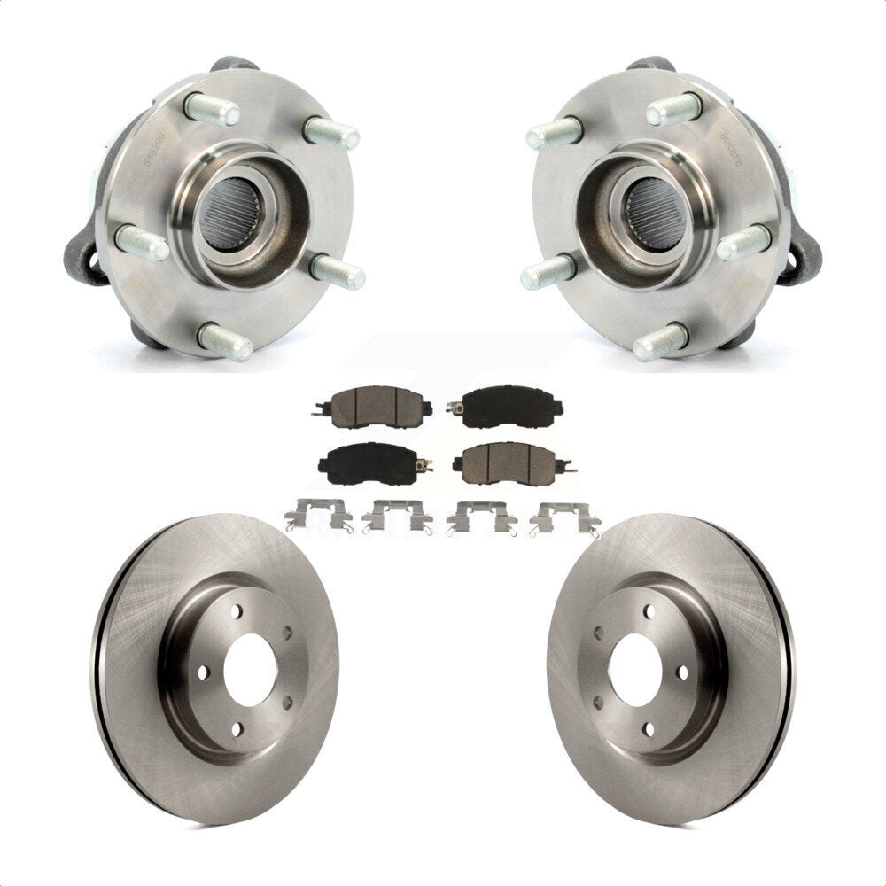 Kit de rotors et plaquettes de frein à disque, ensemble de roulements de moyeu avant pour Nissan Altima