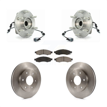 Kit de Rotor et plaquettes de frein, roulement de moyeu avant, pour Nissan TITAN Pathfinder Armada QX5