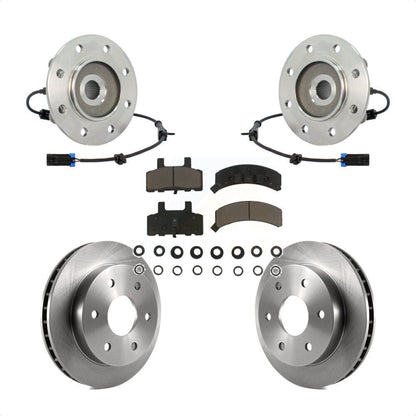 Ensemble de roulement de moyeu avant, Rotor de frein et Kit de plaquettes pour K1500 Chevrolet GMC Yuko