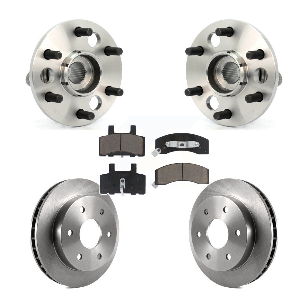 Kit de Rotor et de plaquettes de frein, roulement de moyeu avant, pour Chevrolet K2500 Suburban K1500 GM