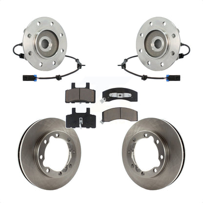 Ensemble de roulements de moyeu avant, Rotor de frein à disque et Kit de plaquettes pour K3500 Chevrolet GM