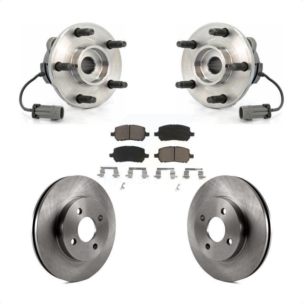 Ensemble de roulement de moyeu avant, Rotor de frein et Kit de plaquettes pour Saturn Ion Pontiac Pursui