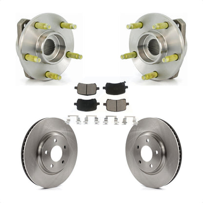 Ensemble de roulement de moyeu avant, Rotor de frein et Kit de plaquettes pour Chevrolet Malibu Pontiac G