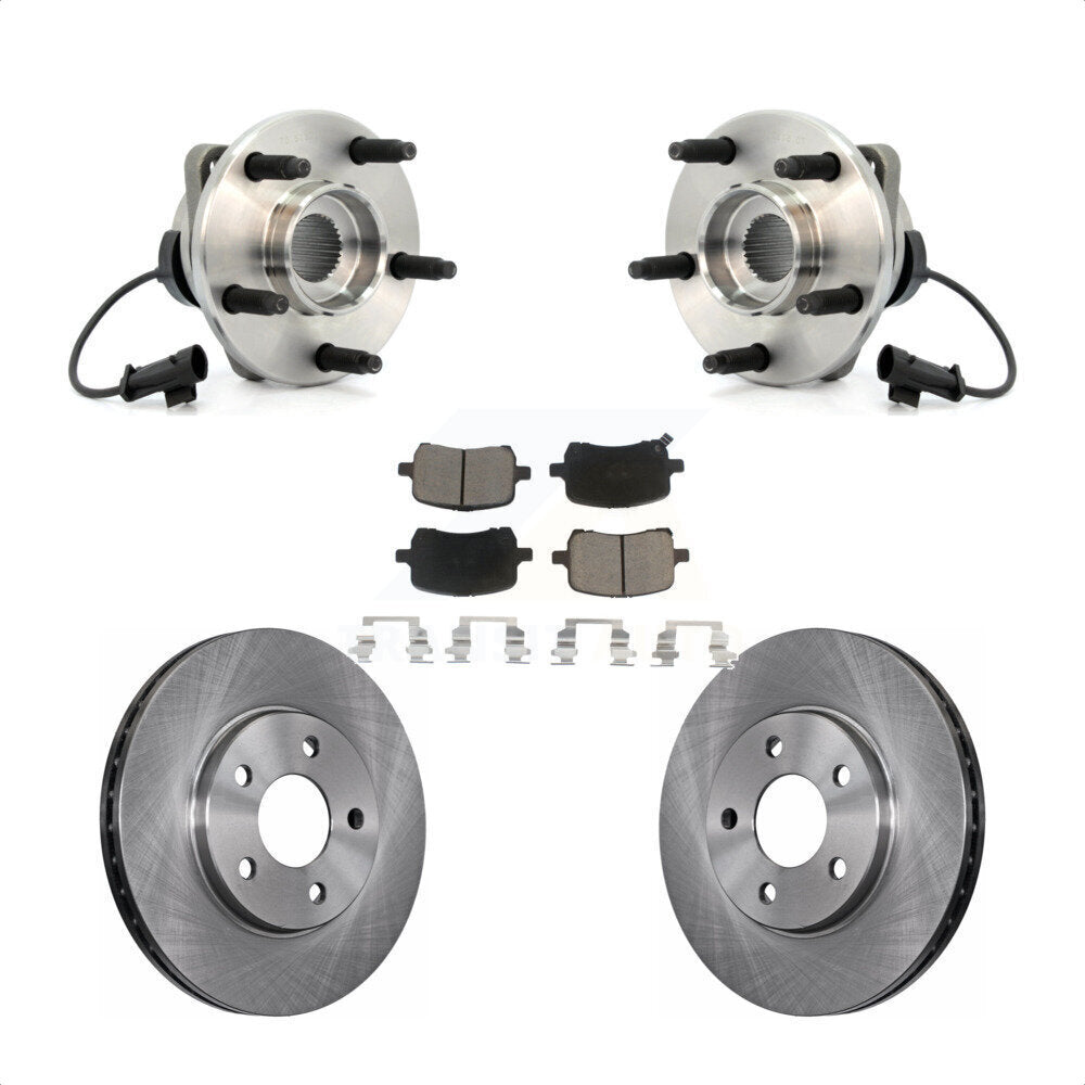 Ensemble de roulements de moyeu avant, Rotors et plaquettes de frein à disque, Kit pour Chevrolet Malibu
