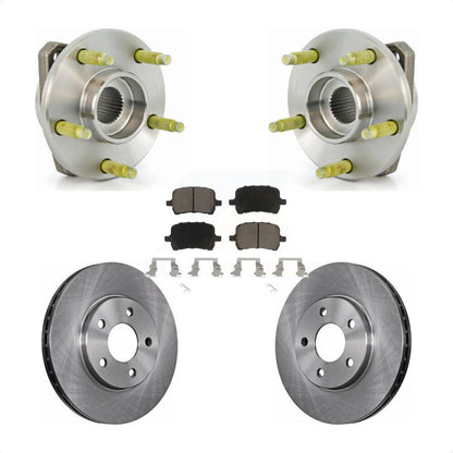 Ensemble de roulement de moyeu avant, Rotor de frein et Kit de plaquettes pour Chevrolet Malibu Pontiac G