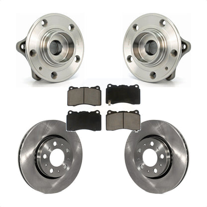 Ensemble de roulement de moyeu avant, Rotor de frein à disque et Kit de plaquettes pour Volvo V70 2005 – 2007