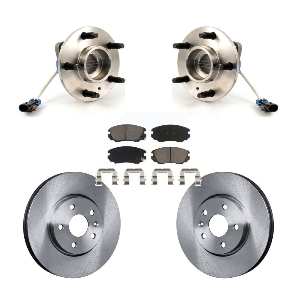 Ensemble de roulements de moyeu avant, Rotors et plaquettes de frein à disque, Kit pour Buick Allure 2010