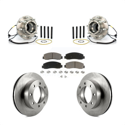 Ensemble de roulement de moyeu avant, Rotor de frein à disque et Kit de plaquettes pour Ford F-250 Super Dut