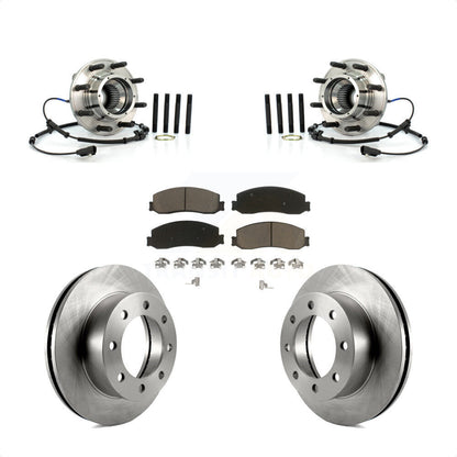 Kit de rotor et de plaquettes de frein avec roulement de moyeu avant, pour Ford F-350 Super Duty F-250 4W 2011