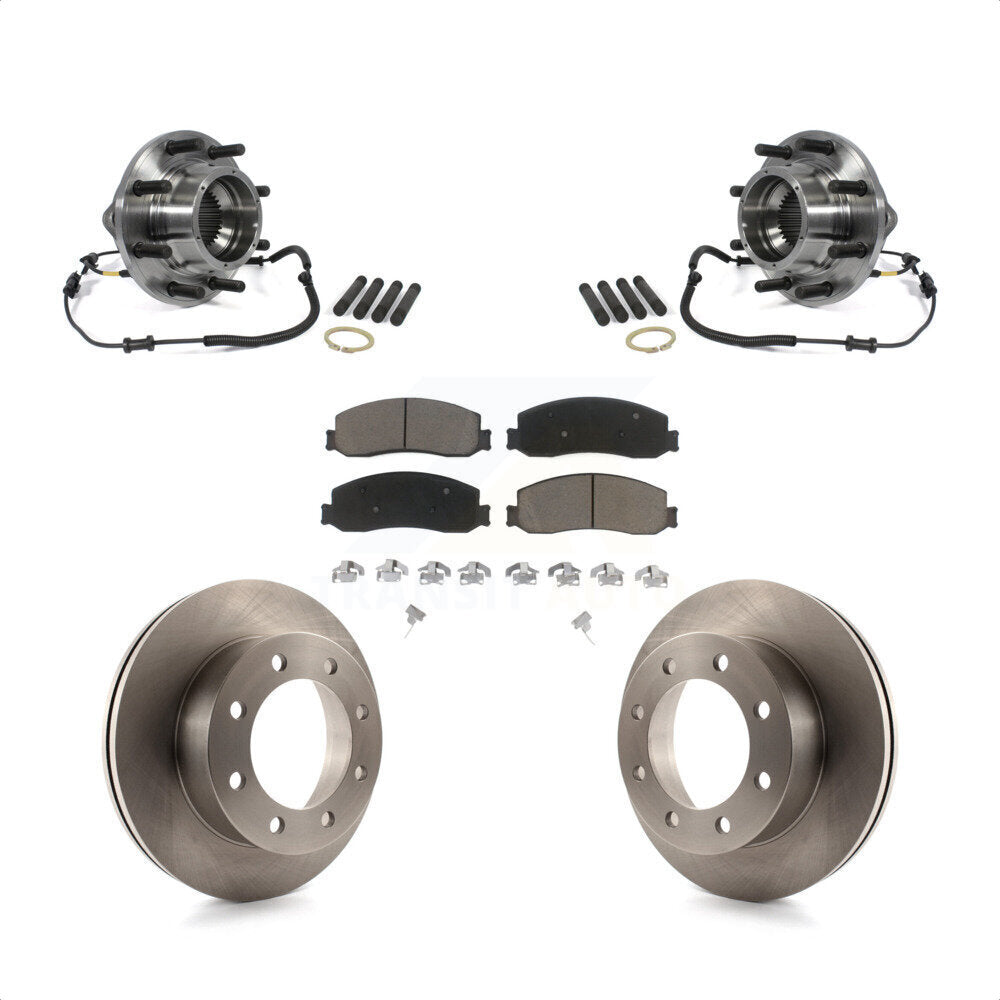 Kit de Rotor et plaquettes de frein à disque, roulement de moyeu avant, pour Ford F-350 Super Duty 4W 2011