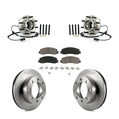 Kit de rotor et de plaquettes de frein avec roulement de moyeu avant, pour Ford F-350 Super Duty F-250 4W 2012