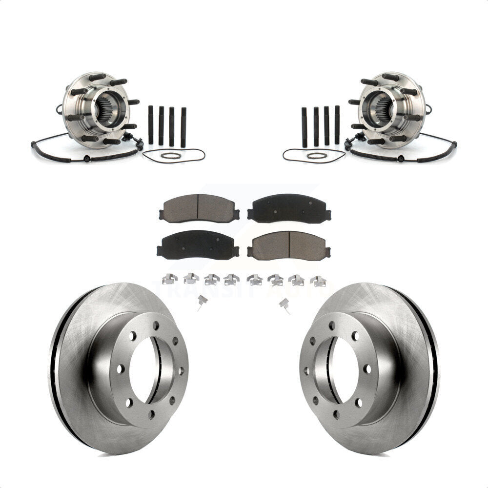 Kit de Rotor et plaquettes de frein à disque, roulement de moyeu avant, pour Ford F-250 Super Duty 4W 2010